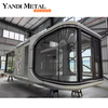 Luxury steel structure mobile prefabricated houses Modern outdoor luxury space Capsule Resort Small family