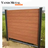 High quality decorative garden patio house fence semi-or full privacy wood grain garden WPC fence plate outdoor