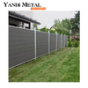 Modern custom aluminum-plastic sliding fence gate, front design outdoor home