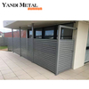 Modern metal strip garden fence panels for front yard powder-coated aluminum fences of high quality