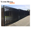 Black trim panel horizontal aluminum fence panel system Price waterproof garden fence