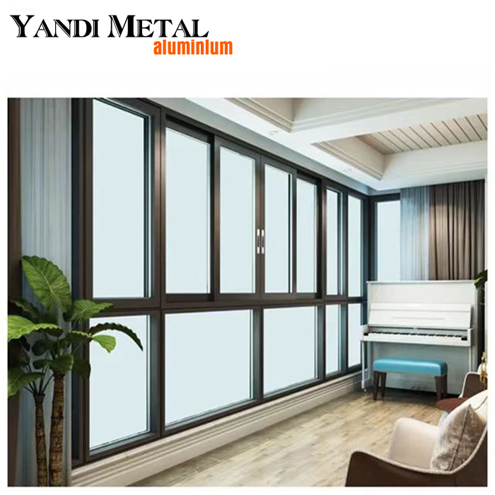 Hot selling simple hot break aluminum narrow thin frame energy-saving aluminum casement window