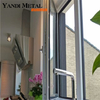 Yandi Factory Cheap residential double glazed aluminum casement Windows hurricane-impact Windows