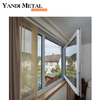 Wholesale custom aluminum frame double glazing metal glass folding window aluminum casement window