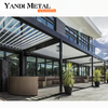 New modern aluminum gazebo shade Outdoor electric shutters bioclimatic gazebo