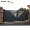 Automatic electric driveway sliding door Decorative metal front door laser cut aluminum fence panel house door