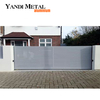 Electric aluminum door automatic motor sliding sliding door residential aluminum driveway door cantilever system