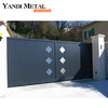 Hot selling welded aluminum door fence panel Aluminum privacy Villa sliding driveway family door