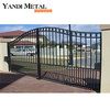 Garden patio Custom Size Welded door Aluminum Luxury trim Metal Safety aluminum welded door