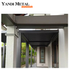 Retractable electric aluminum louver roof waterproof dimmable lighting Luxury bioclimatic pergola system