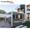 Popular outdoor white aluminum pergola villa courtyard leisure pergola shutters double aluminum sheet pergola