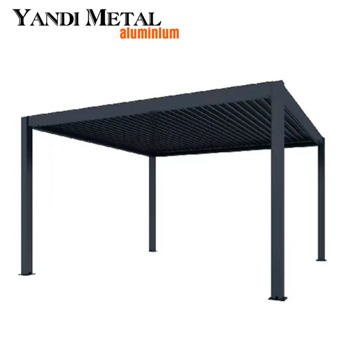 Manufacturers direct sales of outdoor aluminum pergola electric pergola waterproof custom pergola aluminum