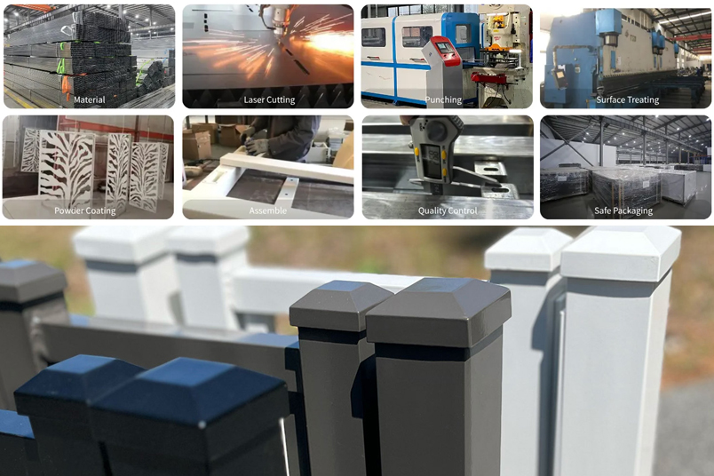 Powder-Coated Aluminum Privacy Fences Weatherproof and Stylish