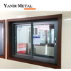 Yandi high quality aluminum profile double glass sliding window Horizontal window glass