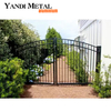 Outdoor metal aluminum welded fence door Villa home powder paint security outside entrance aluminum door