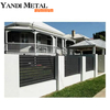 Outdoor metal Garden Privacy fence screen Horizontal privacy Aluminum fence Decorated with black aluminum privacy fence panel