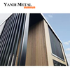 Yandi decorates garden pool with aluminum palisade panels of mamwood
