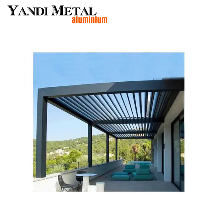 Manufacture of waterproof shutters awning aluminum pergola outdoor electric roof bioclimatic pergola