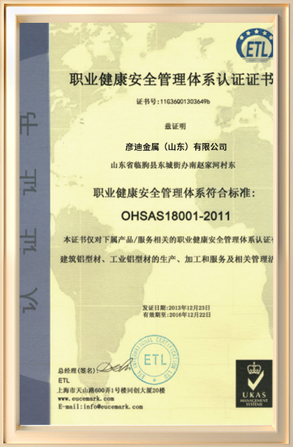 Certificate Yandi