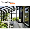 Garden Aluminum alloy solarium Retractable aluminum glass solarium for solarium Aluminum frame glass solarium