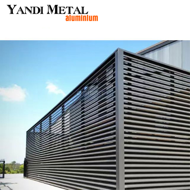Popular ornamental garden fence new metal blade fence aluminum alloy high quality manufacturing