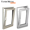 New design aluminum frame double glass swing inside opening window safety glass aluminum sliding window