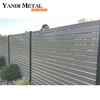 High quality outdoor decor Privacy fence Aluminum metal horizontal slats garden patio fence panels