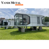 Luxury steel structure mobile prefabricated houses Modern outdoor luxury space Capsule Resort Small family