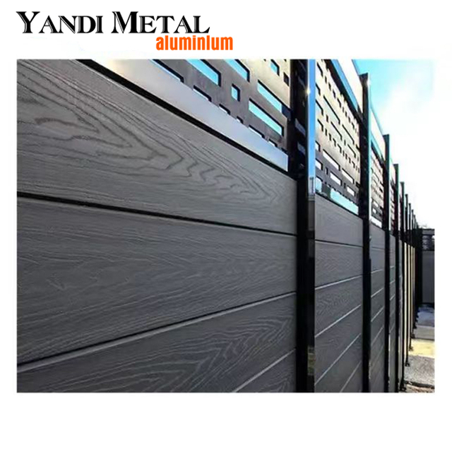 High quality decorative Garden patio house fence Semi-or full privacy WPC Garden privacy fence panel