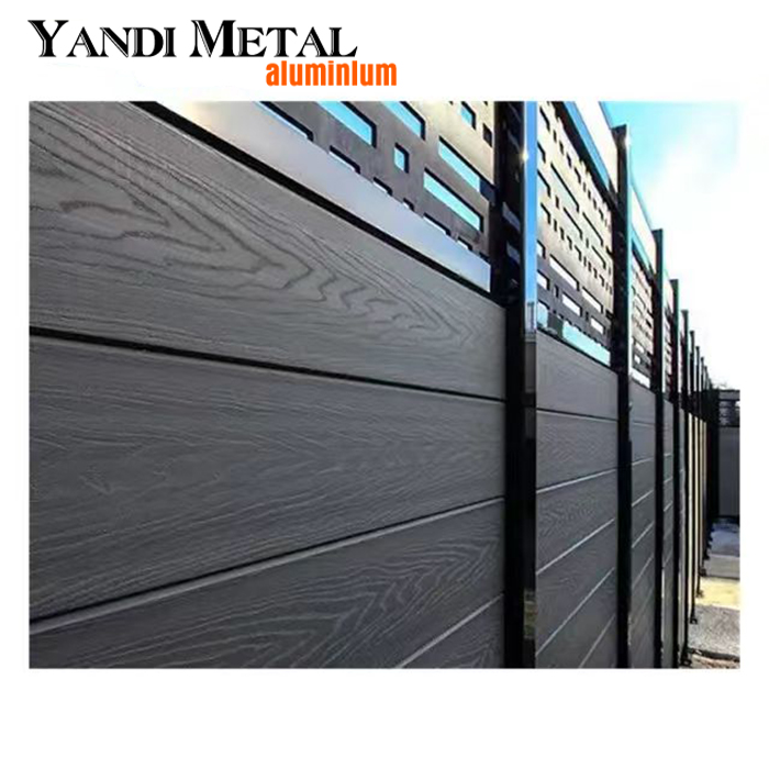 High quality decorative Garden patio house fence Semi-or full privacy WPC Garden privacy fence panel