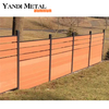 High quality decorative garden patio house fence semi-or full privacy wood grain garden WPC fence plate outdoor