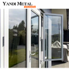 Yandi manufacturers Aluminum Windows Double glazing Triple glazing house casement Windows aluminum