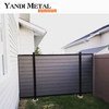 Yandi factory aluminum wood plastic garden fence