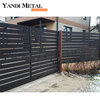 Modern custom aluminum-plastic sliding fence gate, front design outdoor home