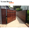 Modern metal strip garden fence panels for front yard powder-coated aluminum fences of high quality