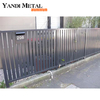 Aluminum garden fence panel fence with durable quality slatted vertical fence Factory price customized security