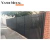 Black trim panel horizontal aluminum fence panel system Price waterproof garden fence