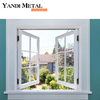 New design powder coating custom color cheap double glass aluminum sliding window top supplier