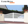 Electric aluminum door automatic motor sliding sliding door residential aluminum driveway door cantilever system