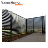 Waterproof aluminum Wpc fence panels Outdoor Black Wpc garden fence panels Wooden Aluminum Wpc garden composite fence posts
