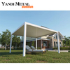 Popular outdoor white aluminum pergola villa courtyard leisure pergola shutters double aluminum sheet pergola