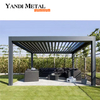 Customized aluminum pergola 3*4 4*4 Luxury modern outdoor waterproof aluminum louver pergola