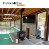 Curtain wall Operable window fixed aluminum frame interior glass sliding window aluminum curtain wall