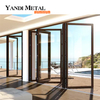 Yandi Thermal insulation system double triple glass aluminum sliding folding screen door