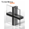 Topwindow hot break bar frameless profile aluminum glass and aluminum curtain wall