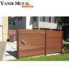 Outdoor rust-proof aluminum shutters Metal fence residential courtyard aluminum privacy slatted fence panels