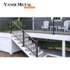 Safety Aluminum metal stair outdoor railing Panel railing Aluminum railing stair railing deck