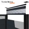 Garden pool decorated with Yandi aluminum composite aluminum fence panels