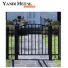 Metal privacy slats fence panels Aluminum alloy welded doors Courtyard Villa custom aluminum sliding doors
