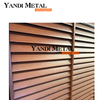 Garden Metal Aluminum Louver Fence System Durable Aluminum Louver fence Custom louver slatted fence panels